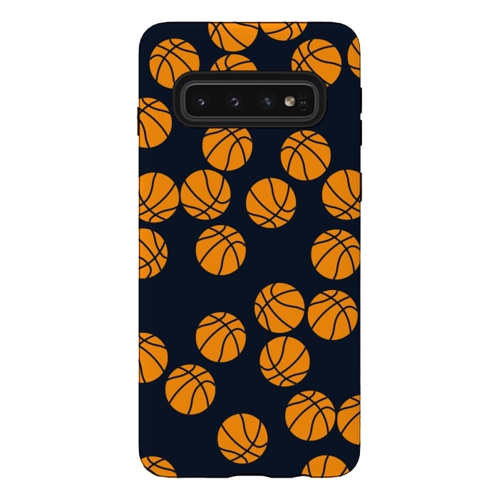 Galaxy S10 StrongFit Cute Basketball Print by Karolina