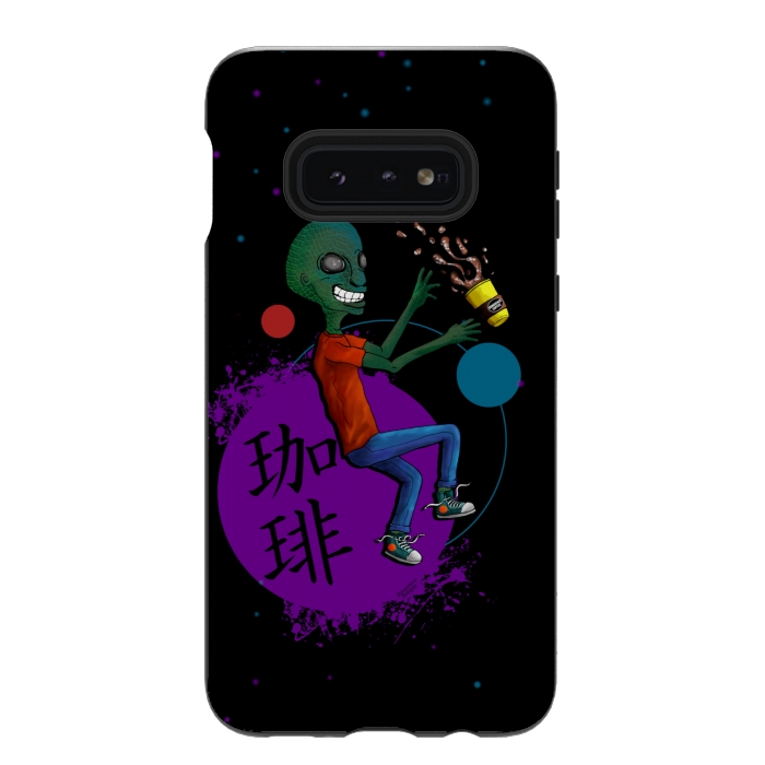 Galaxy S10e StrongFit Galactic Soy Latte by Gringoface Designs