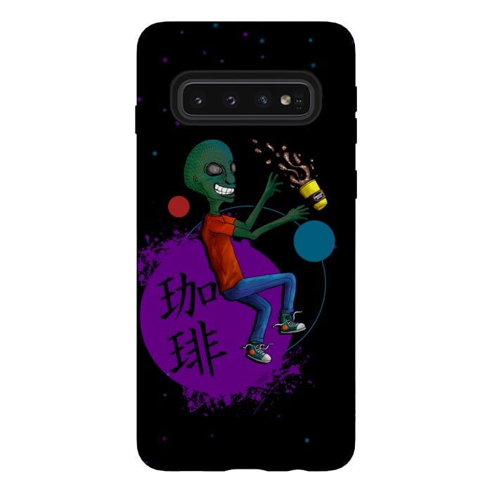 Galaxy S10 StrongFit Galactic Soy Latte by Gringoface Designs