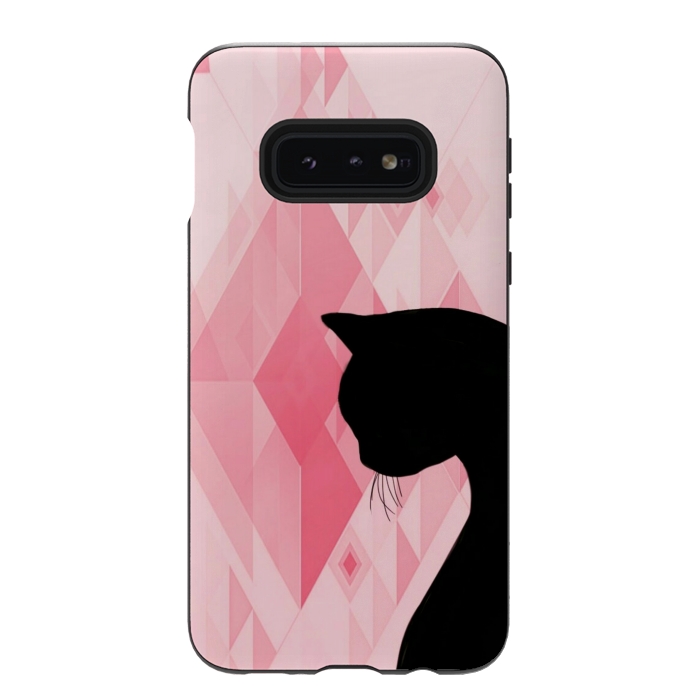 Galaxy S10e StrongFit Black cat by CAS