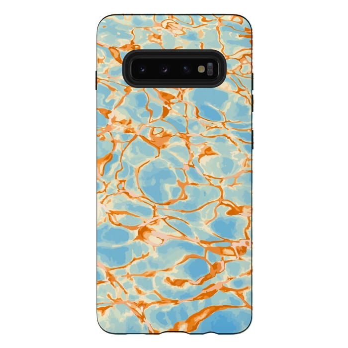 Galaxy S10 plus StrongFit Abstract Water by Creativeaxle