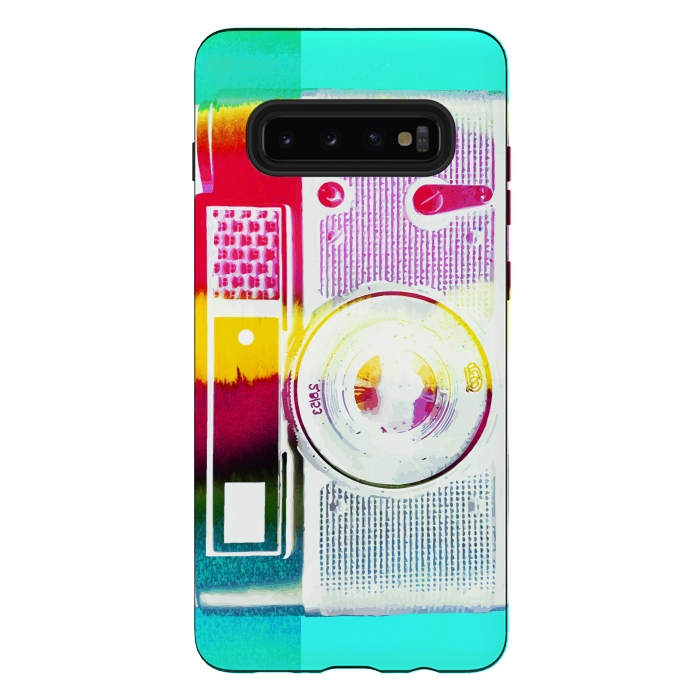 Galaxy S10 plus StrongFit Colorful vintage photography camera by Oana 