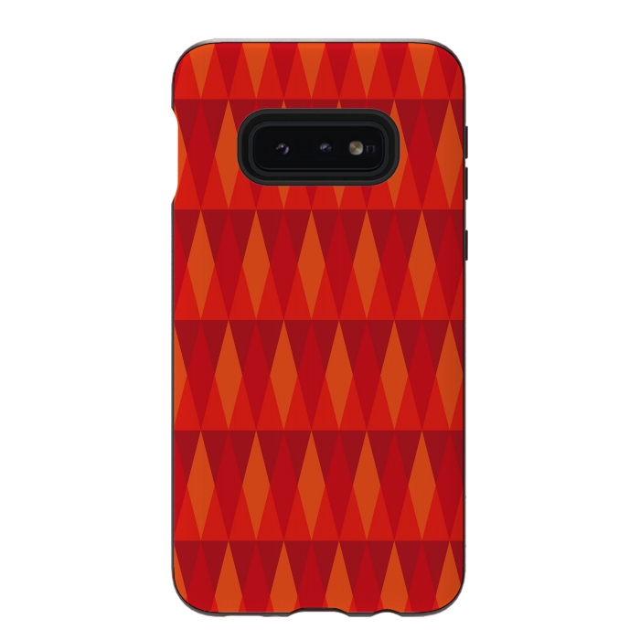Galaxy S10e StrongFit Fire Triangles by Majoih