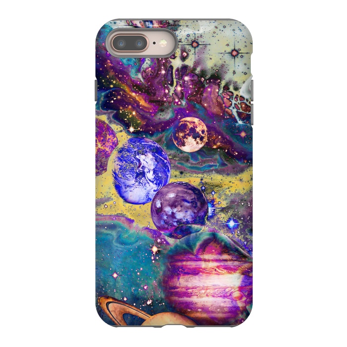 iPhone 7 plus StrongFit Psychedelic vibrant space explosion by Oana 