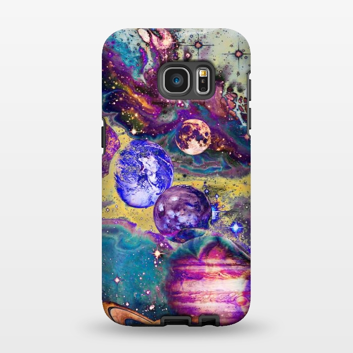 Galaxy S7 EDGE StrongFit Psychedelic vibrant space explosion by Oana 