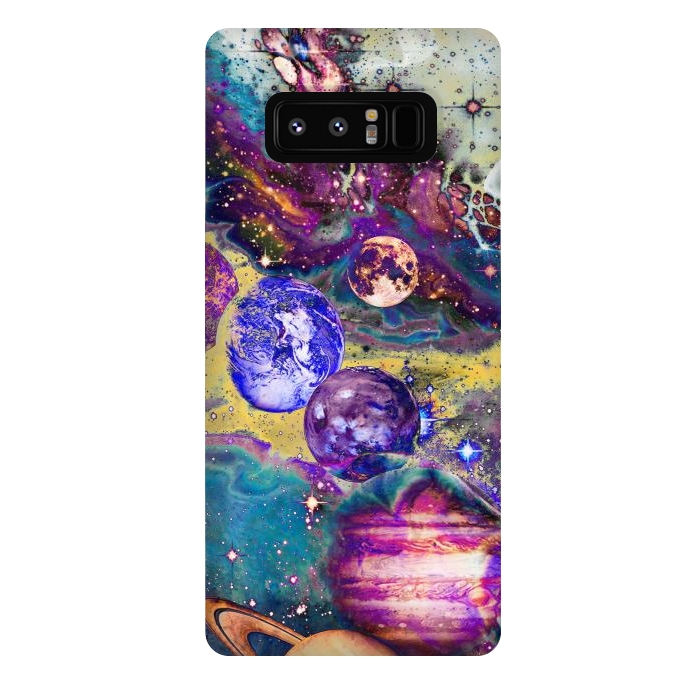 Galaxy Note 8 StrongFit Psychedelic vibrant space explosion by Oana 