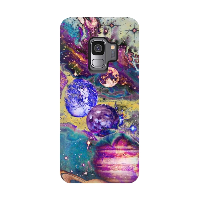 Galaxy S9 StrongFit Psychedelic vibrant space explosion by Oana 