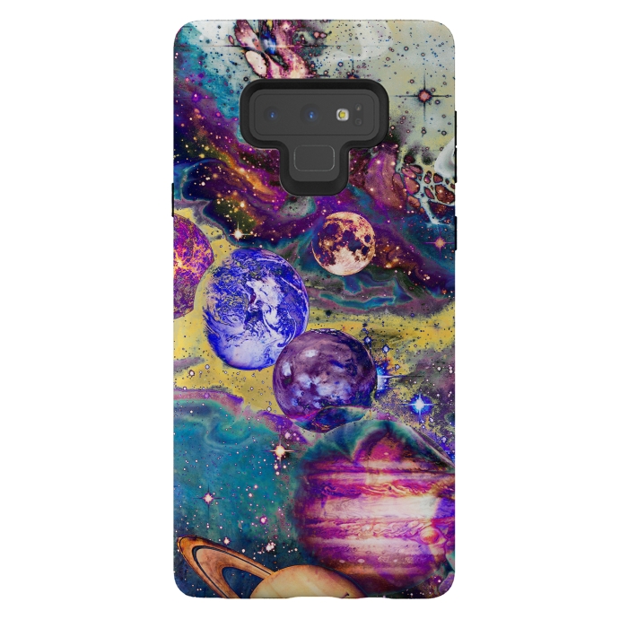 Galaxy Note 9 StrongFit Psychedelic vibrant space explosion by Oana 