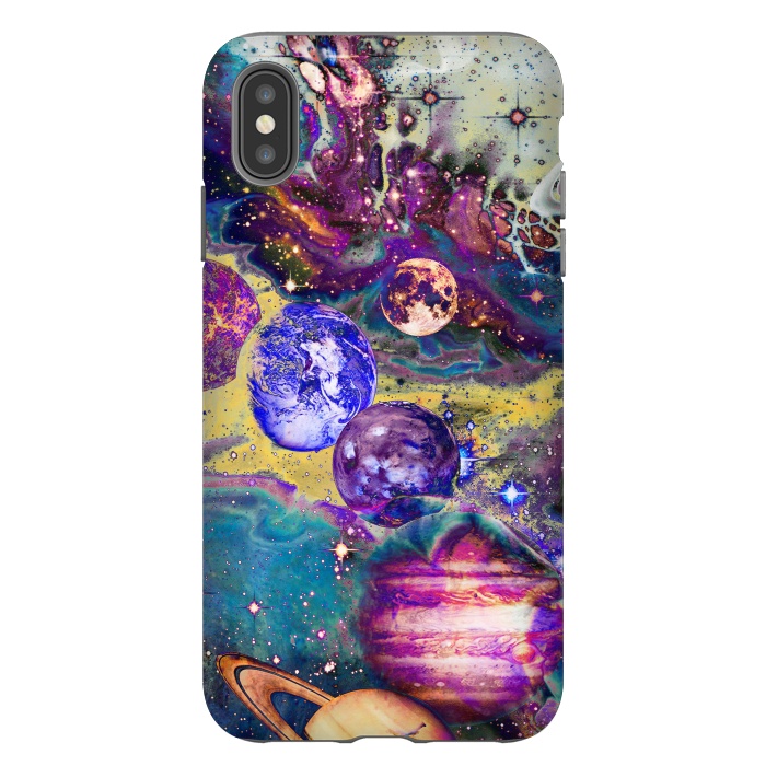 iPhone Xs Max StrongFit Psychedelic vibrant space explosion by Oana 
