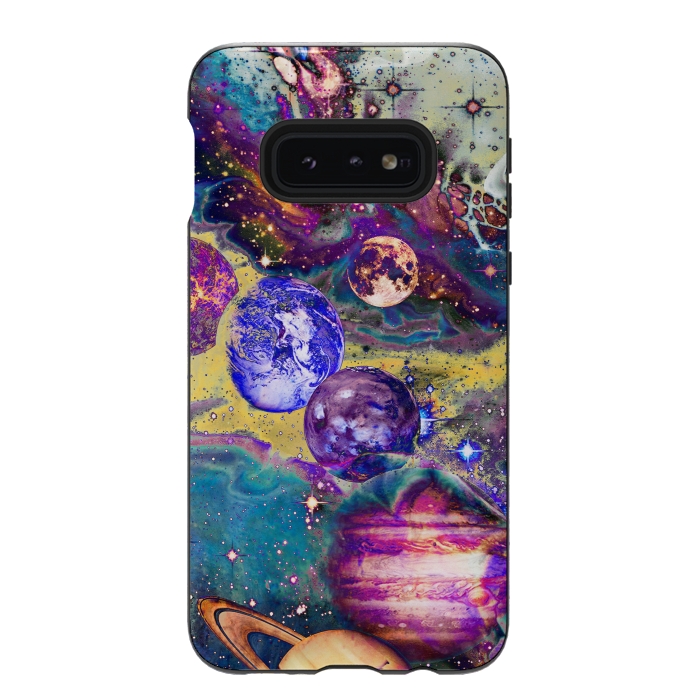 Galaxy S10e StrongFit Psychedelic vibrant space explosion by Oana 
