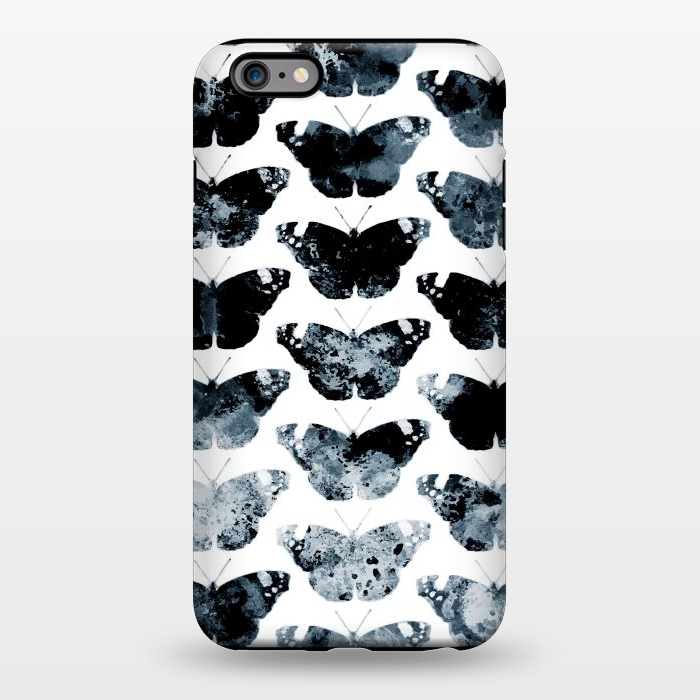 iPhone 6/6s plus StrongFit Ink splattered butterfly pattern by Oana 