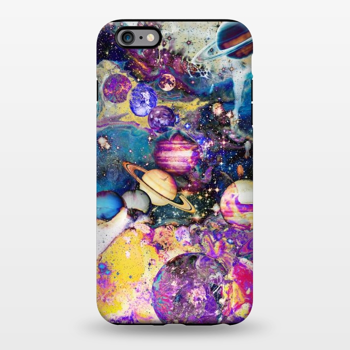 iPhone 6/6s plus StrongFit Multicolor psychedelic planets and stars by Oana 