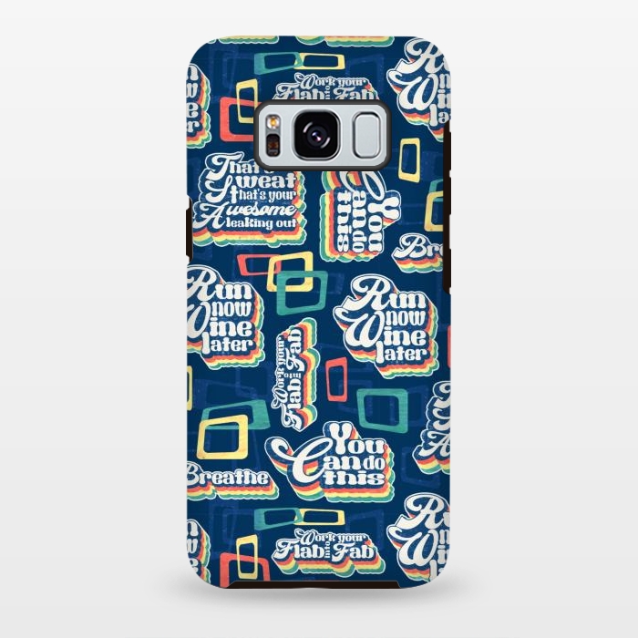 Galaxy S8 plus StrongFit Running Retro by gingerlique