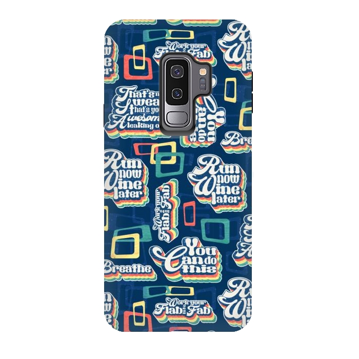 Galaxy S9 plus StrongFit Running Retro by gingerlique