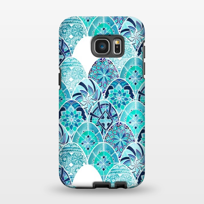 Galaxy S7 EDGE StrongFit Fancy Pysanky by gingerlique