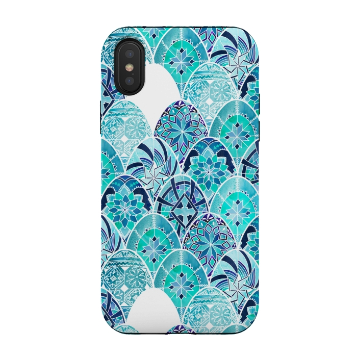 iPhone Xs / X StrongFit Fancy Pysanky by gingerlique