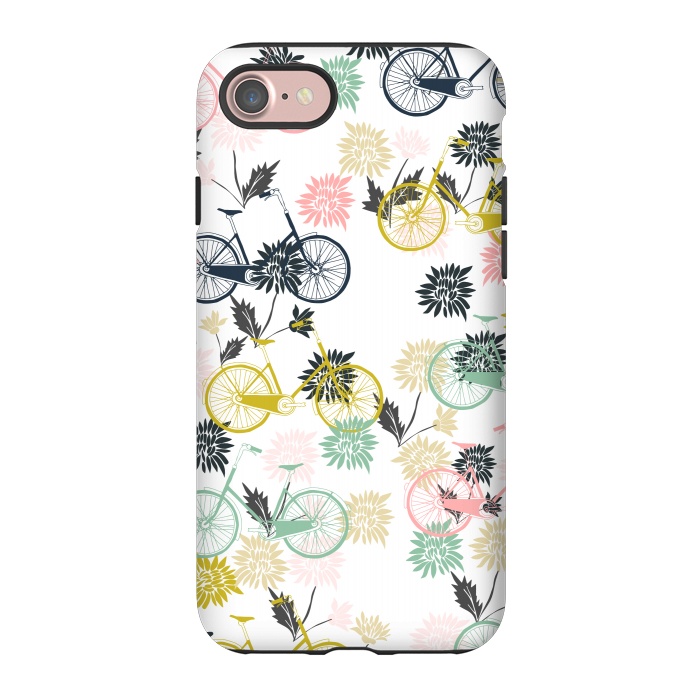 iPhone 7 StrongFit Bicycle and Flowers by Karolina