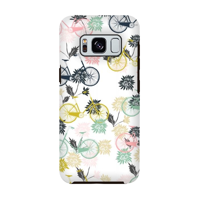 Galaxy S8 StrongFit Bicycle and Flowers by Karolina