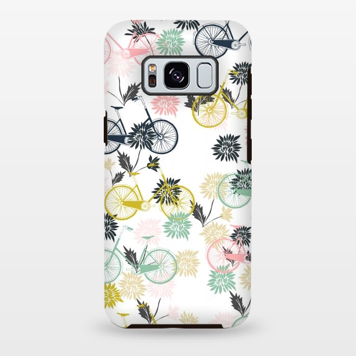Galaxy S8 plus StrongFit Bicycle and Flowers by Karolina