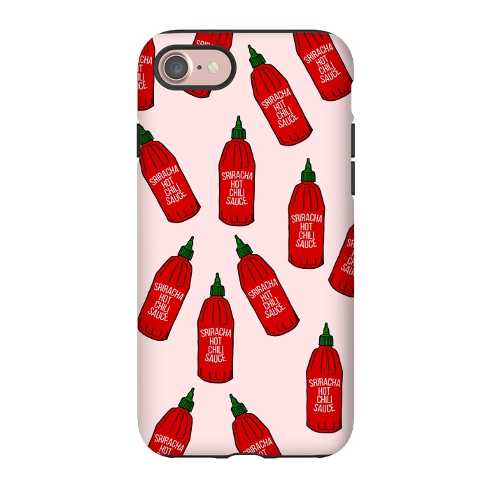 iPhone 7 StrongFit Hot Sauce Bottles by Karolina