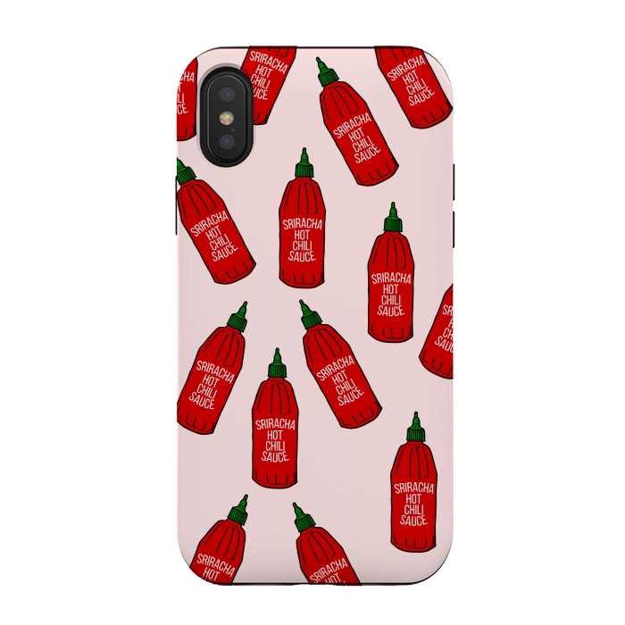 iPhone Xs / X StrongFit Hot Sauce Bottles by Karolina