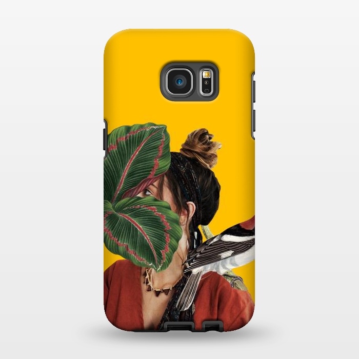Galaxy S7 EDGE StrongFit Girl with the bird by MARCOS COELHO