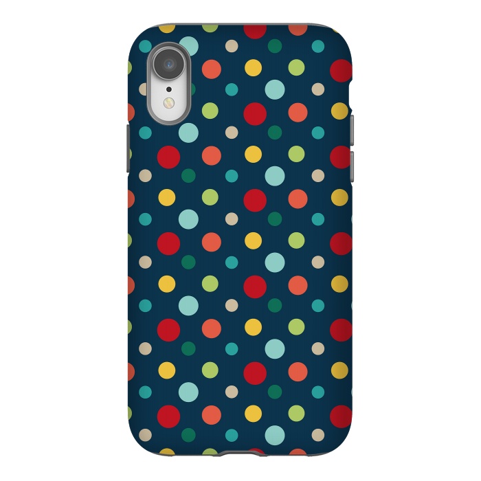 iPhone Xr StrongFit Summer Dots by Majoih