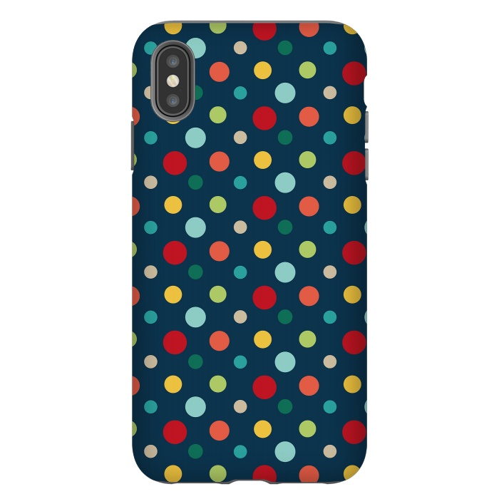 iPhone Xs Max StrongFit Summer Dots by Majoih
