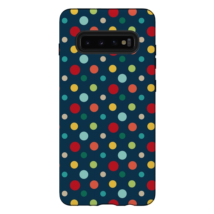 Galaxy S10 plus StrongFit Summer Dots by Majoih