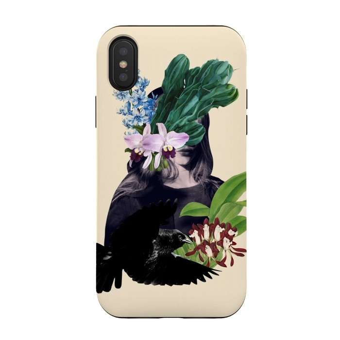 iPhone Xs / X StrongFit Cactus Girl by MARCOS COELHO