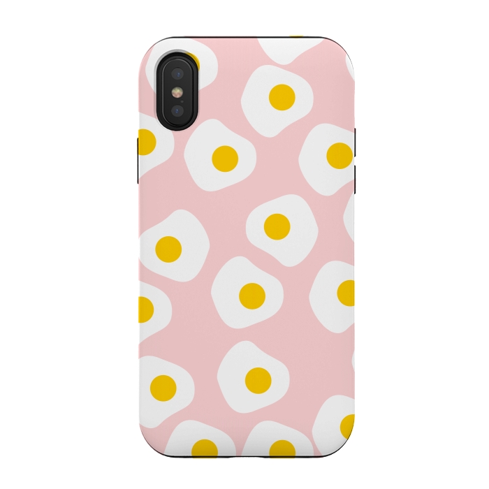 iPhone Xs / X StrongFit Cute Fried Eggs by Karolina