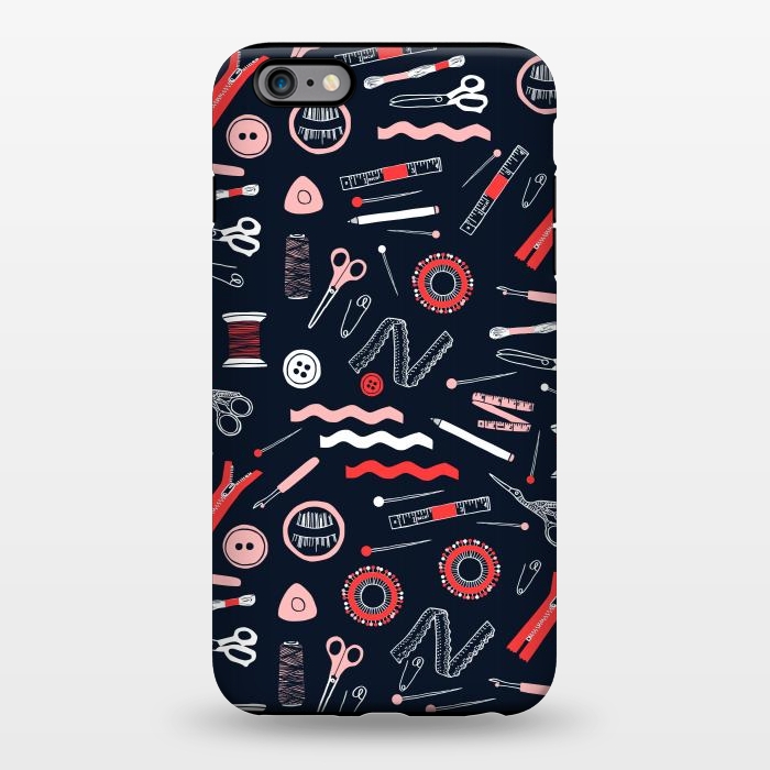 iPhone 6/6s plus StrongFit Cute Sewing Tools by Karolina