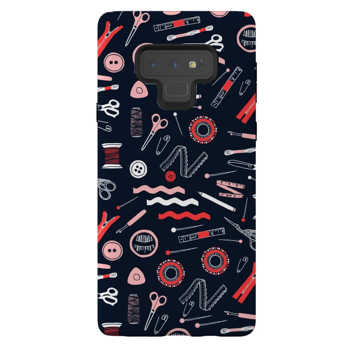 Galaxy Note 9 StrongFit Cute Sewing Tools by Karolina