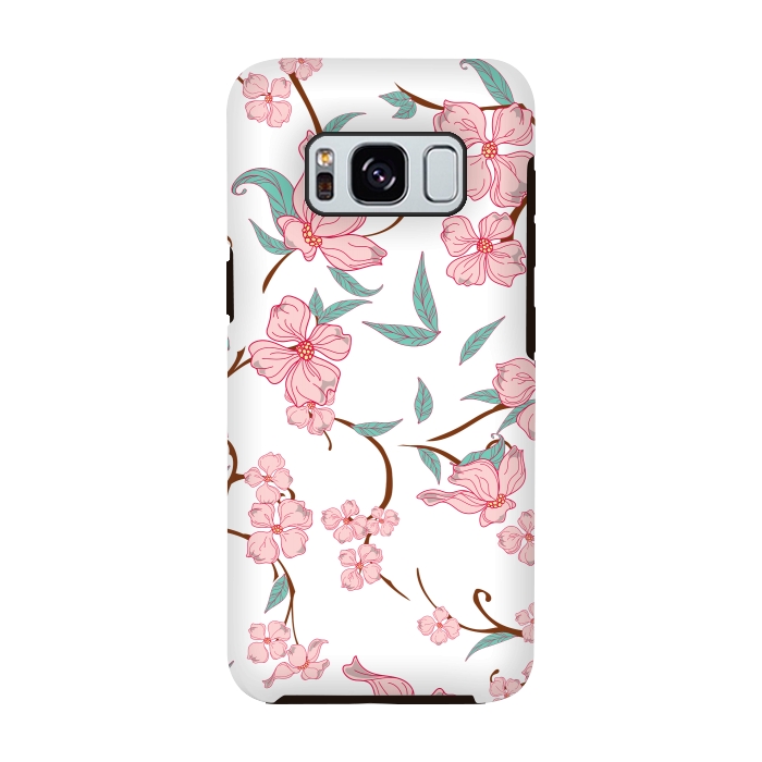 Galaxy S8 StrongFit Creepy Flowers Pattern by Bledi