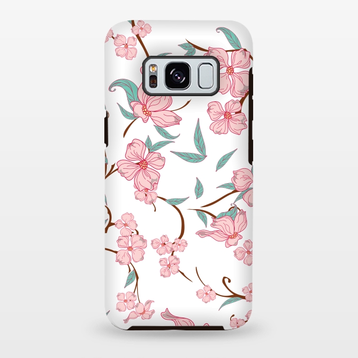Galaxy S8 plus StrongFit Creepy Flowers Pattern by Bledi
