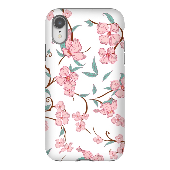 iPhone Xr StrongFit Creepy Flowers Pattern by Bledi