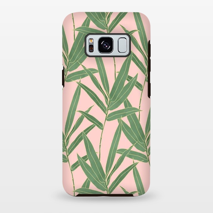 Galaxy S8 plus StrongFit Elegant bamboo foliage design  by InovArts