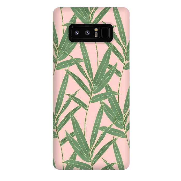 Galaxy Note 8 StrongFit Elegant bamboo foliage design  by InovArts