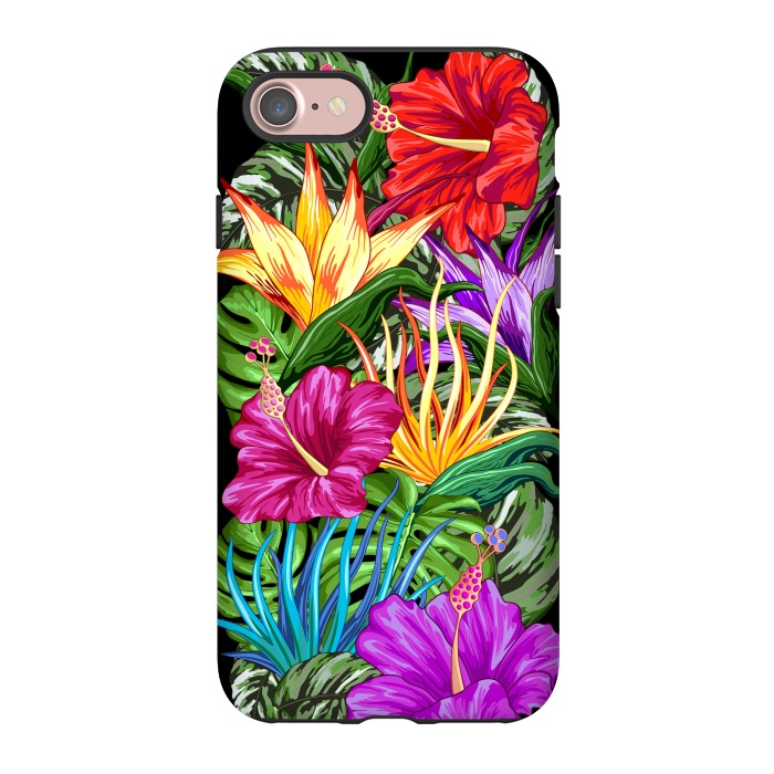 iPhone 7 StrongFit Tropical Flora Summer Mood by BluedarkArt
