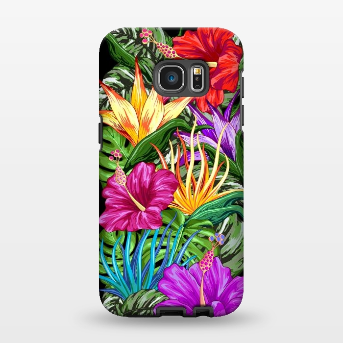 Galaxy S7 EDGE StrongFit Tropical Flora Summer Mood by BluedarkArt