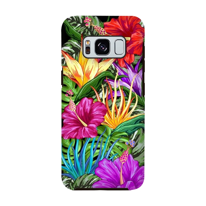 Galaxy S8 StrongFit Tropical Flora Summer Mood by BluedarkArt