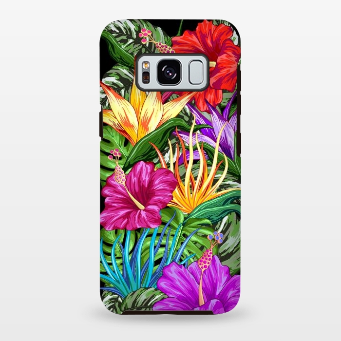 Galaxy S8 plus StrongFit Tropical Flora Summer Mood by BluedarkArt