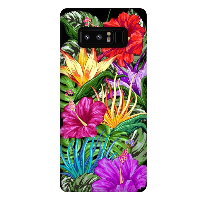 Galaxy Note 8 StrongFit Tropical Flora Summer Mood by BluedarkArt