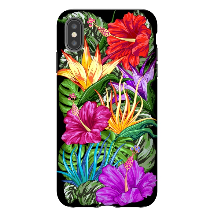 iPhone Xs Max StrongFit Tropical Flora Summer Mood by BluedarkArt
