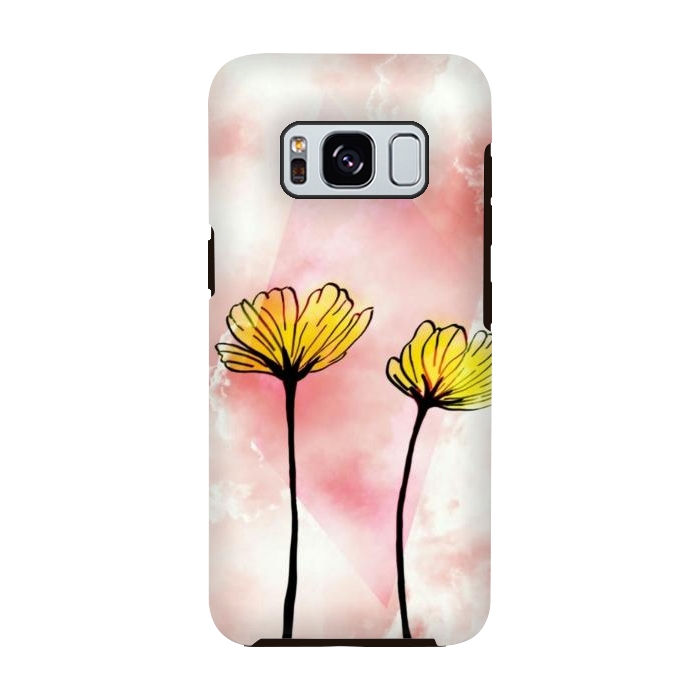 Galaxy S8 StrongFit Yellow flowers by CAS