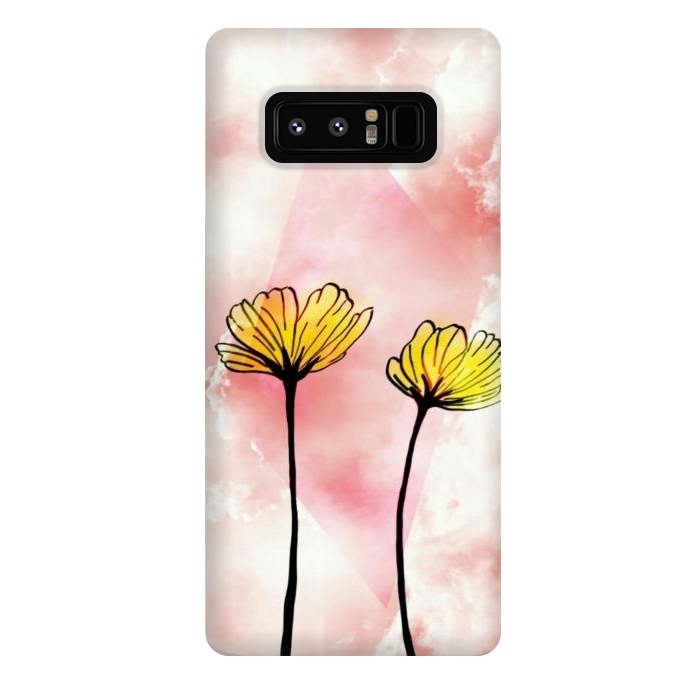 Galaxy Note 8 StrongFit Yellow flowers by CAS