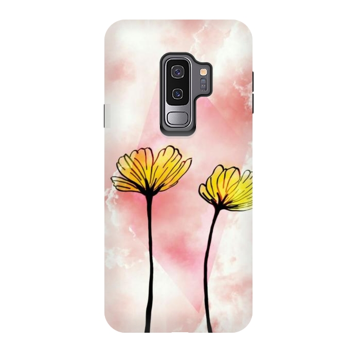 Galaxy S9 plus StrongFit Yellow flowers by CAS