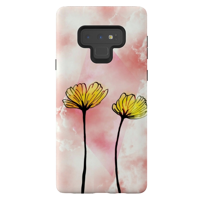 Galaxy Note 9 StrongFit Yellow flowers by CAS