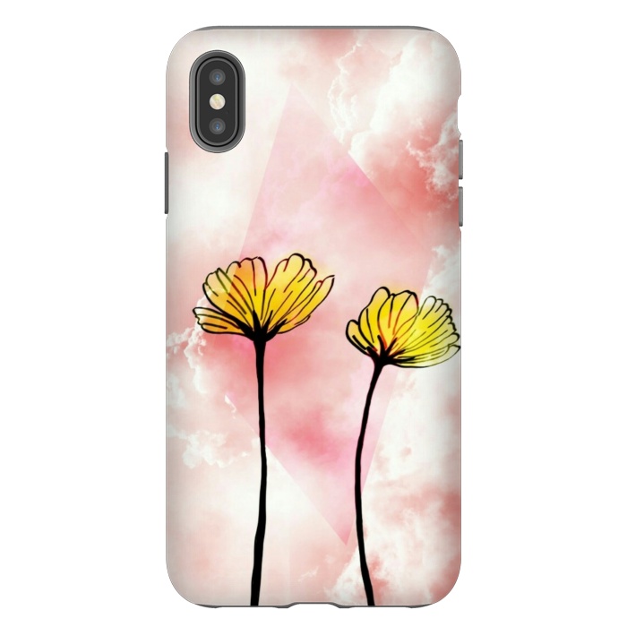 iPhone Xs Max StrongFit Yellow flowers by CAS