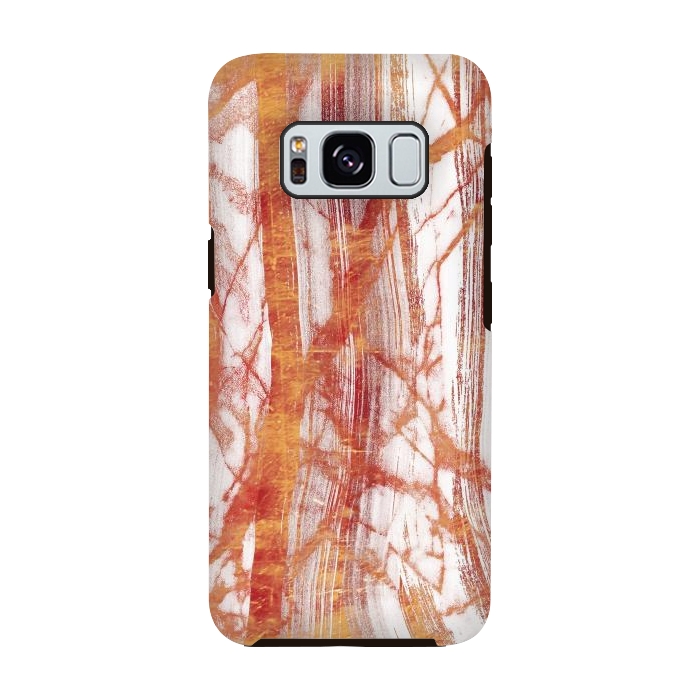 Galaxy S8 StrongFit Brushed gold marble by Oana 